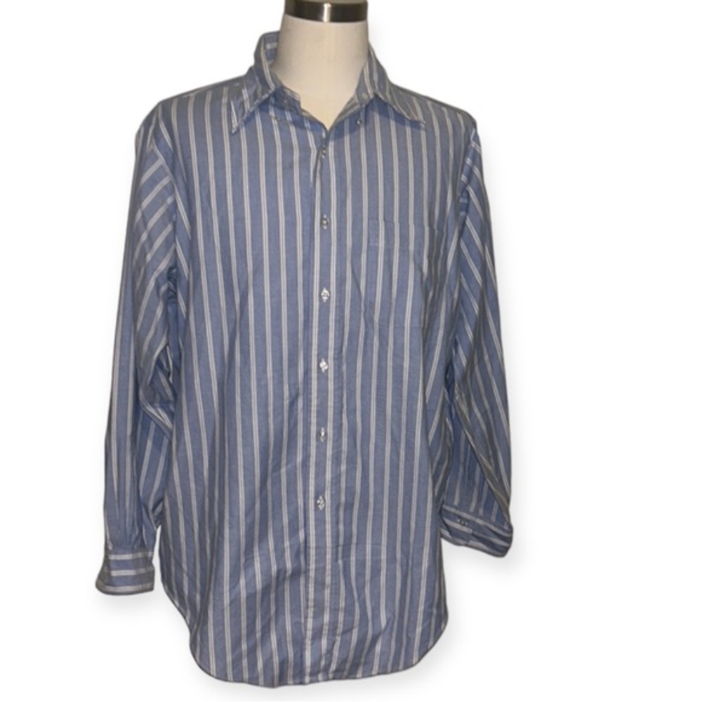 Brooks brothers vintage Milano slim striped dress shirt men’s size 17